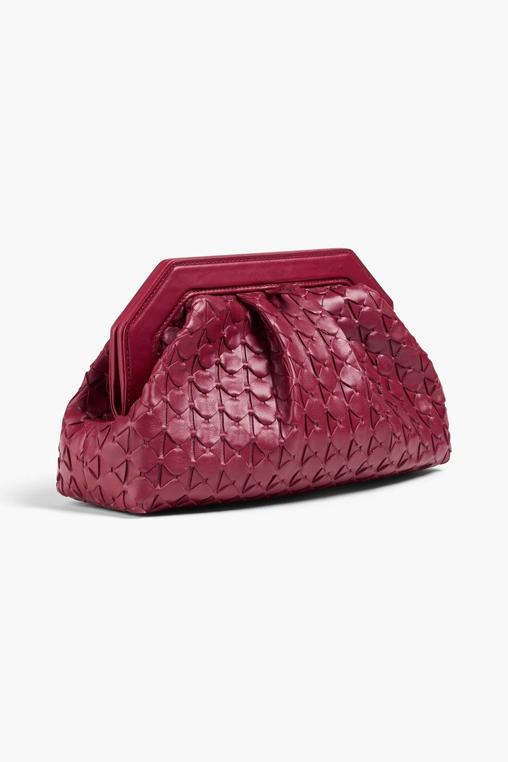 SERAPIAN Woven leather clutch