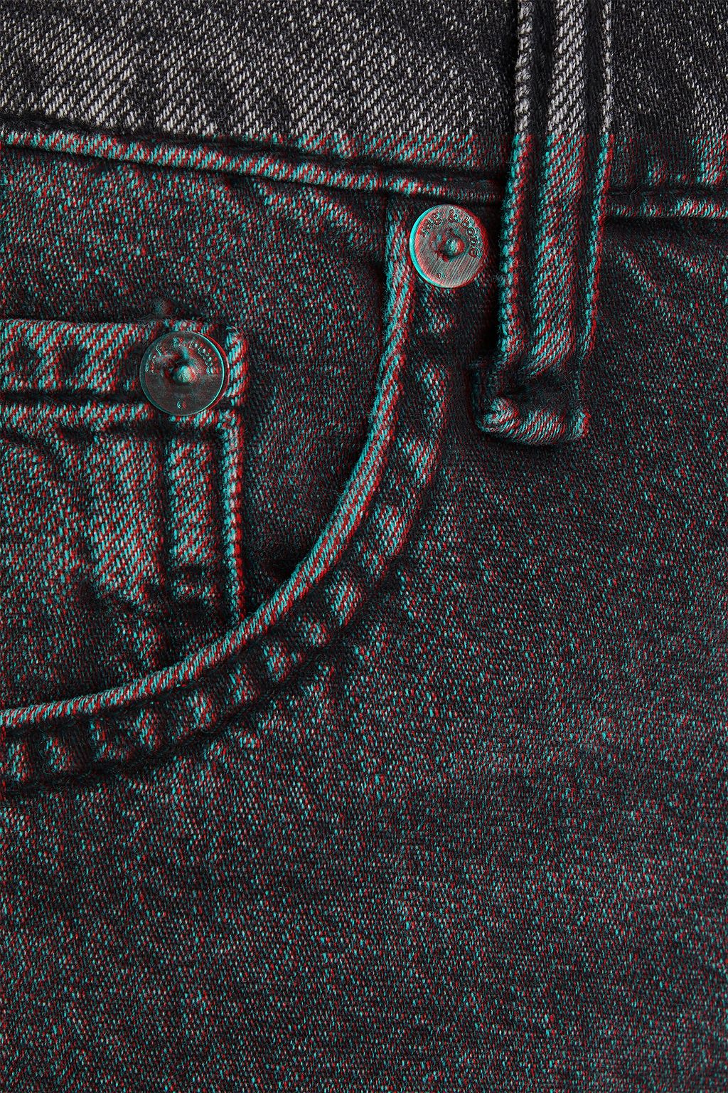 RAG & BONE تنورة كلارا متوسطة الطول من الدنيم