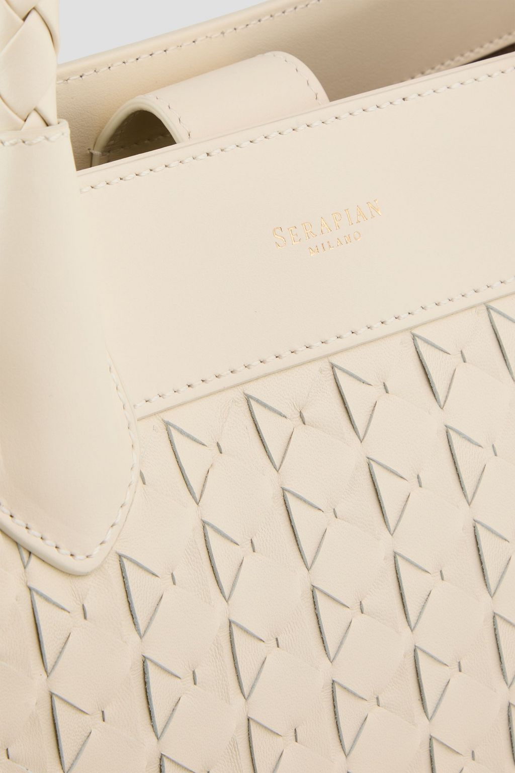 SERAPIAN Lorelei woven leather tote