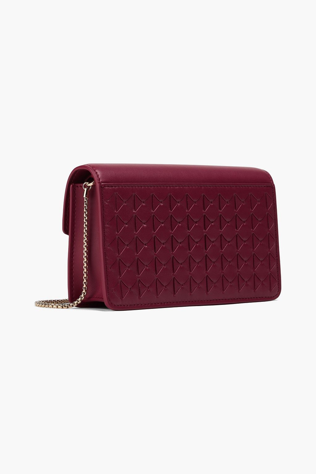 SERAPIAN Woven leather and suede clutch