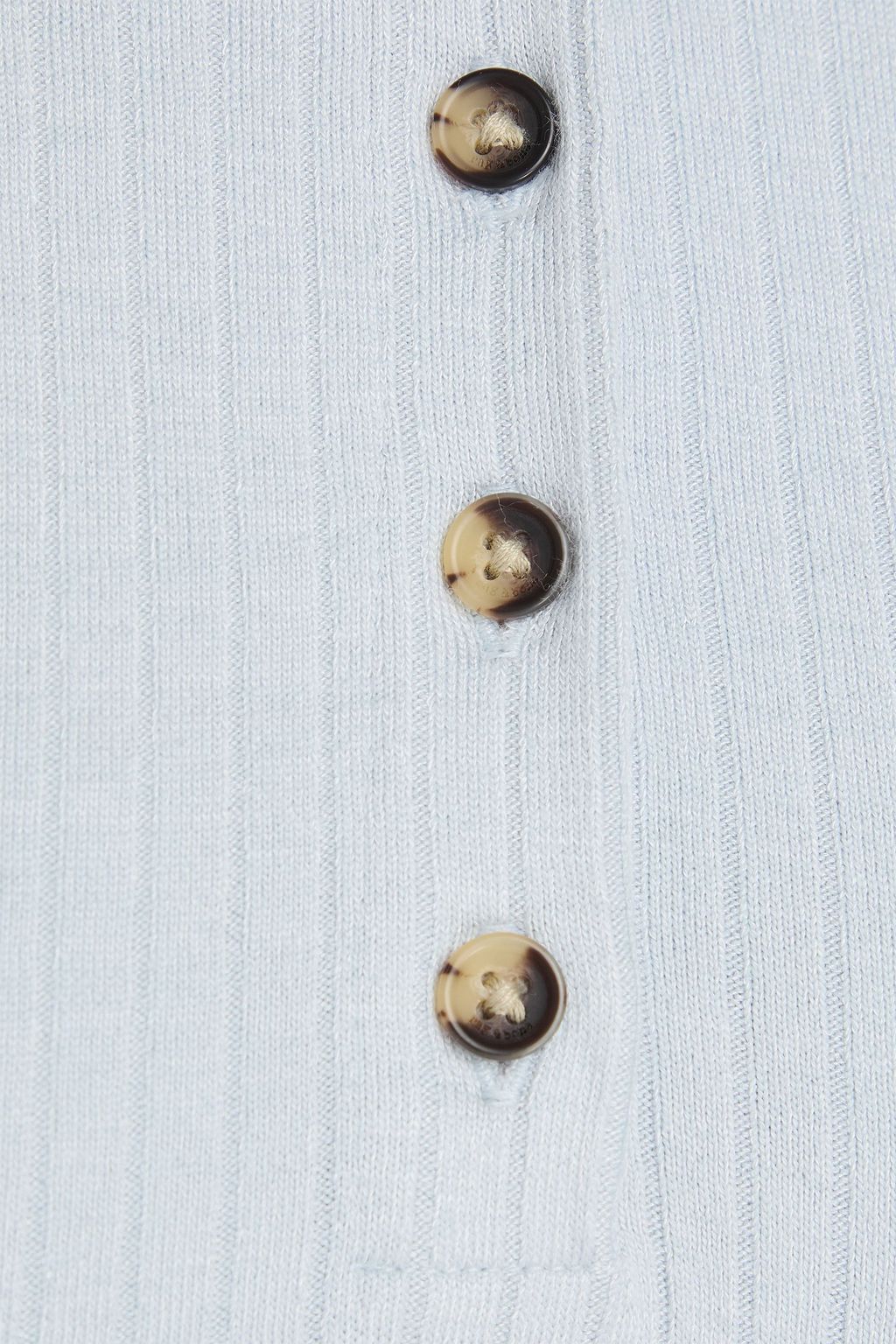 RAG & BONE Ribbed-knit polo shirt