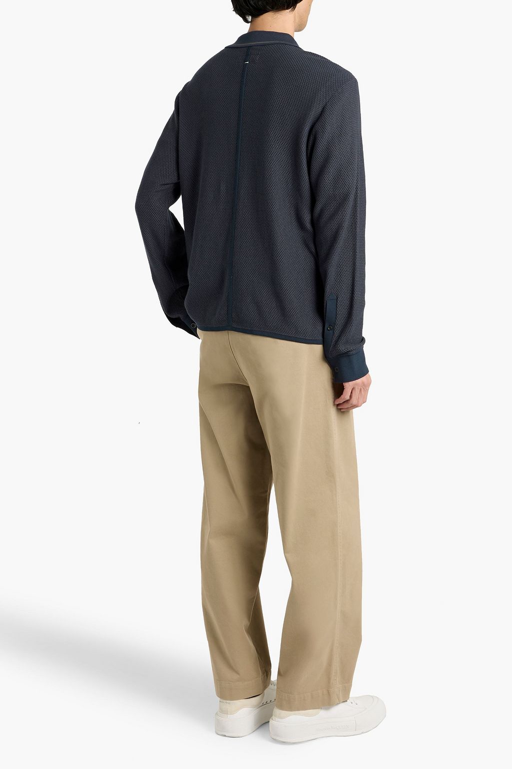 RAG & BONE Harvey cotton-blend piqué shirt