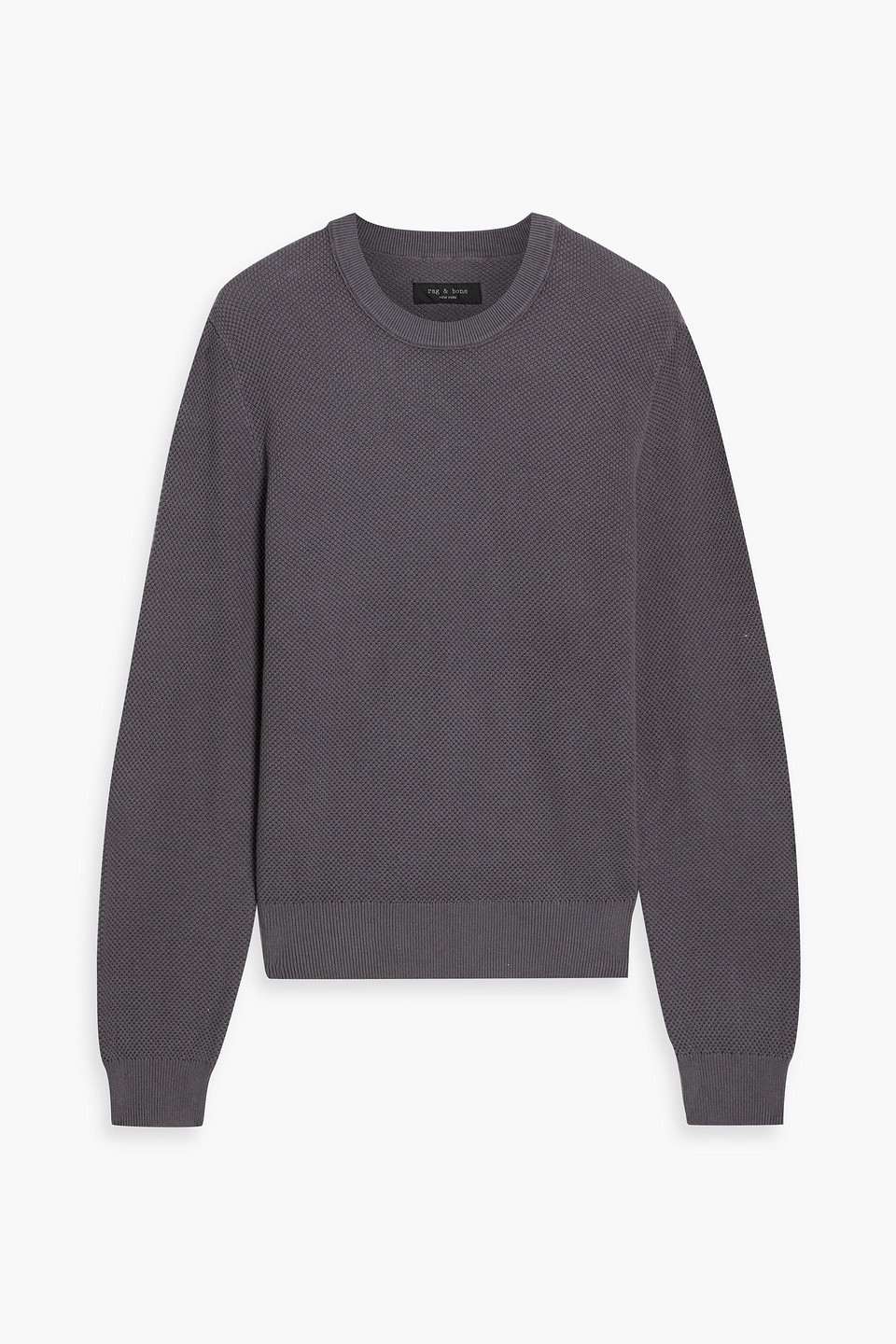 Rag & Bone Dexter Cotton Sweater In Gray