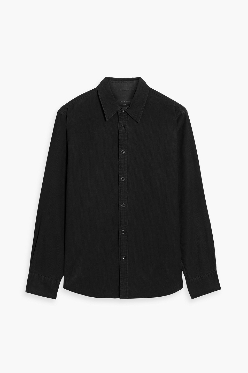 Rag & Bone Finch Denim Button-up Shirt In Black