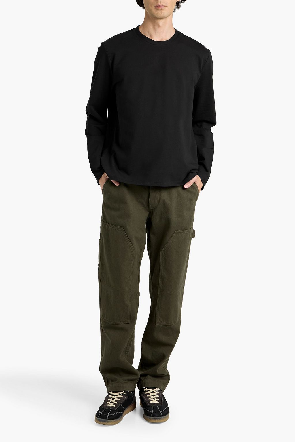 RAG & BONE Lewis cotton-blend T-shirt
