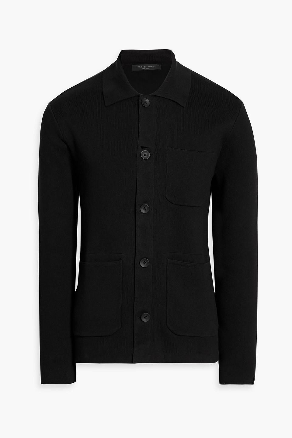 Rag & Bone Jayden Cotton Cardigan In Black