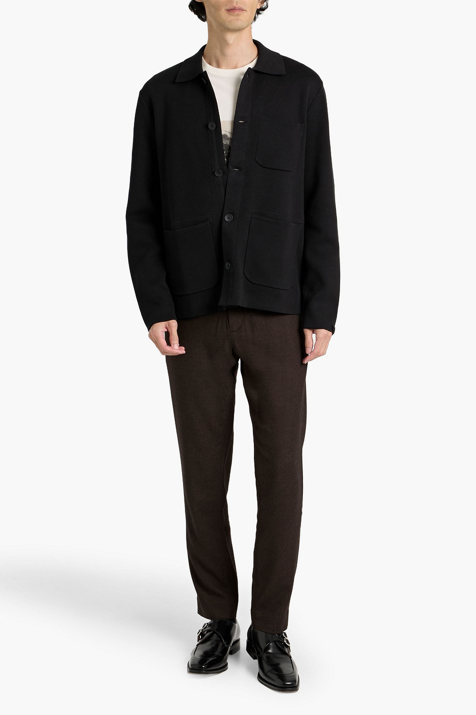 Rag & Bone Jayden Cotton Cardigan In Black