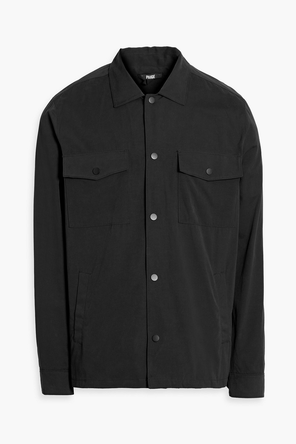 Paige Delman Canvas Overshirt In Black
