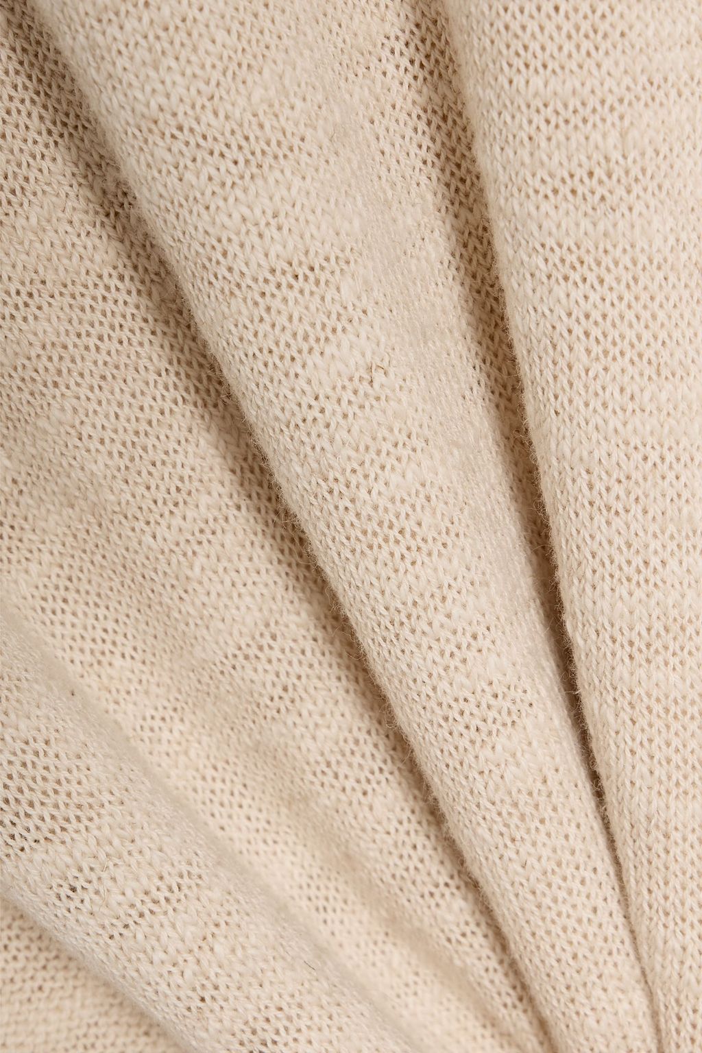 PAIGE Valdez cotton and linen-blend polo sweater