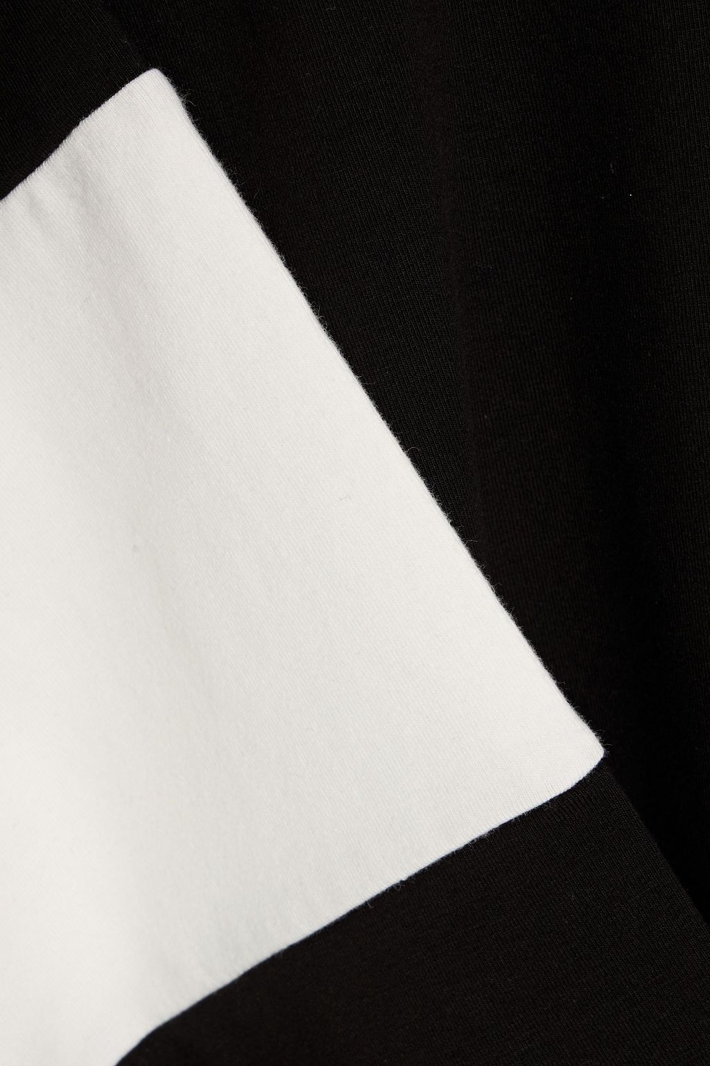 PAIGE Kinney two-tone cotton-blend jersey polo shirt