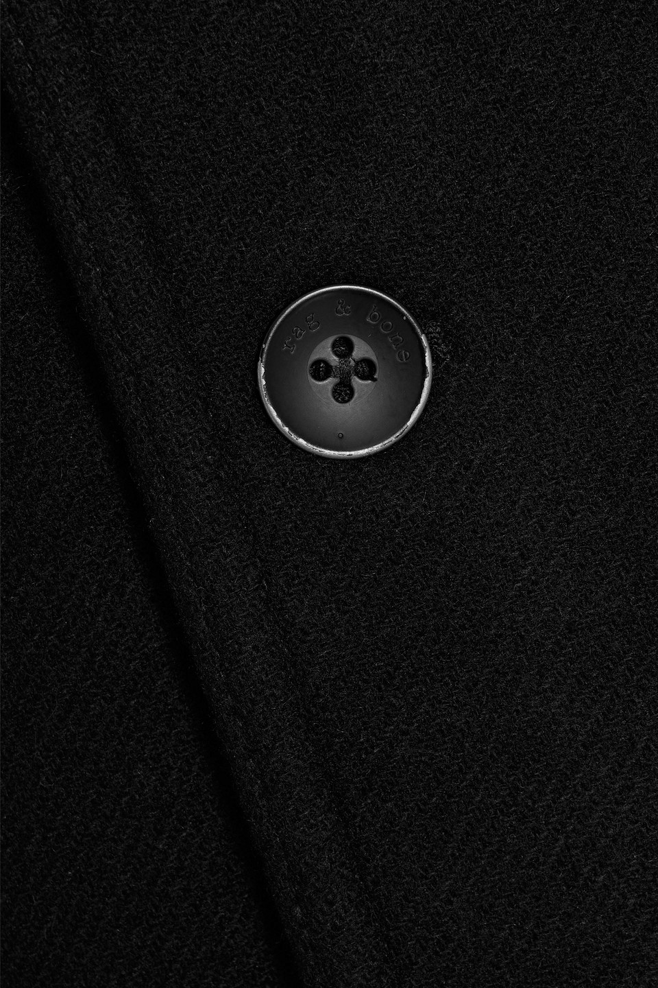 Rag & Bone Henerson Wool-blend Twill Jacket In Black