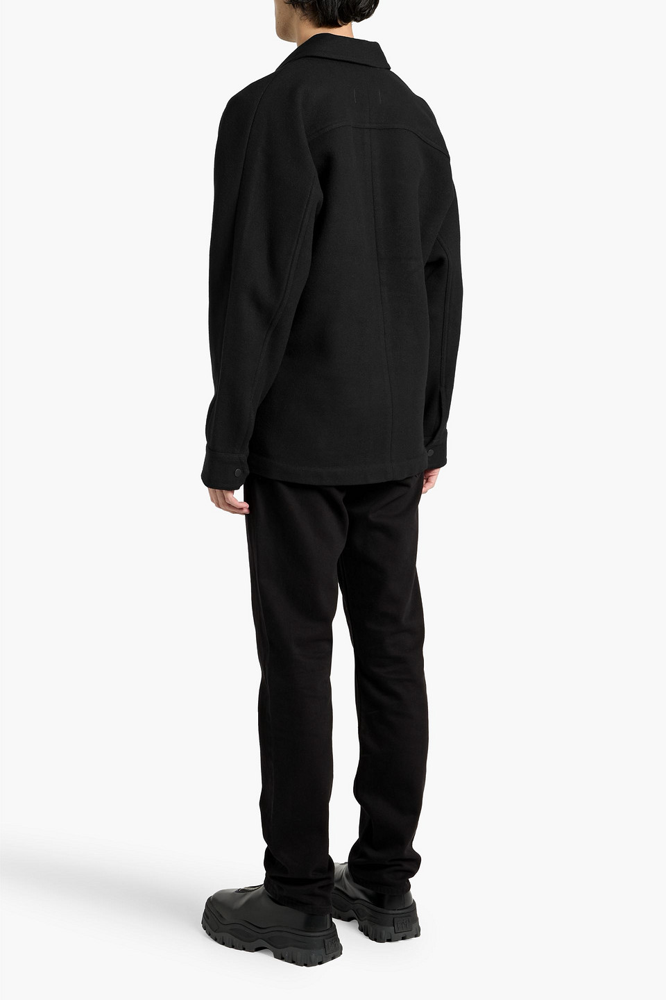 Rag & Bone Henerson Wool-blend Twill Jacket In Black