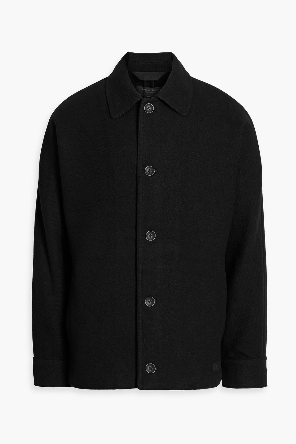 Rag & Bone Henerson Wool-blend Twill Jacket In Black