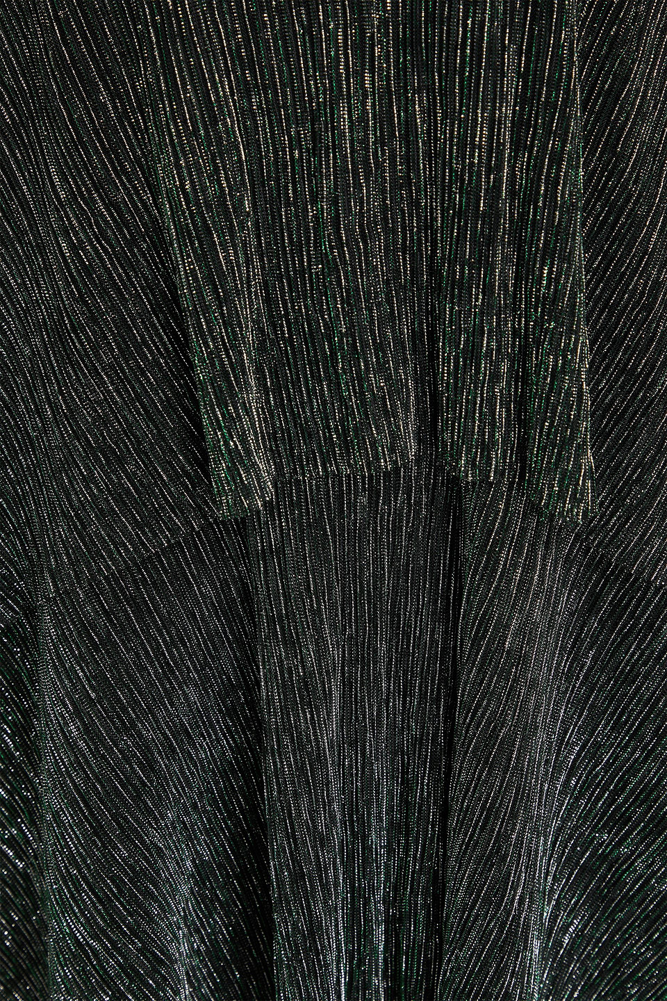 Maje Tiered Lamé Midi Dress In Green