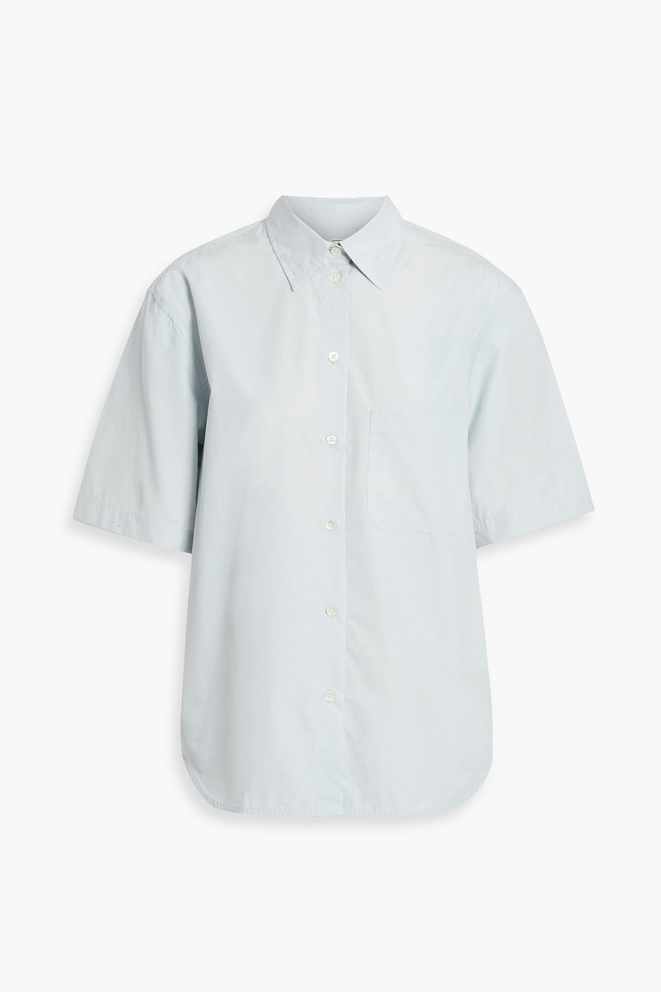 Totême Cotton-poplin Shirt In Blue