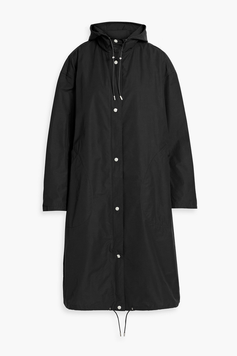 Totême Cotton-blend Hooded Parka In Black