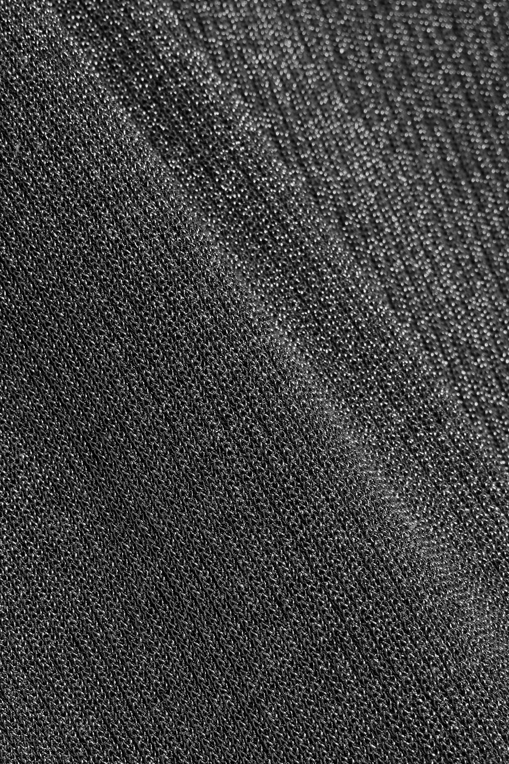 TOTEME Metallic ribbed cotton-blend sweater