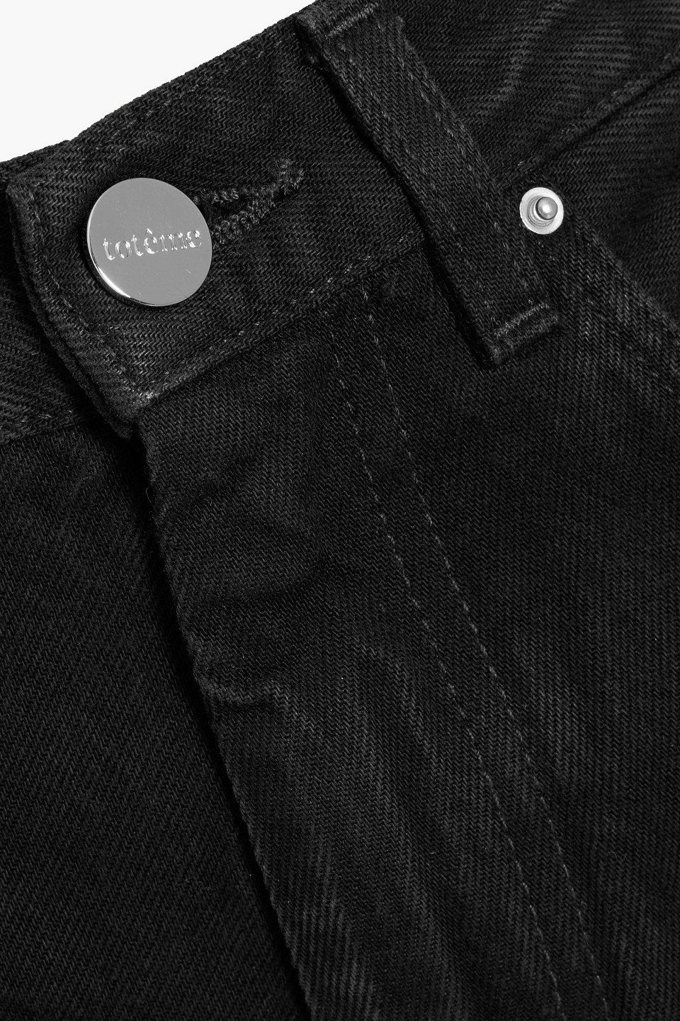 Totême High-rise Straight-leg Jeans In Black