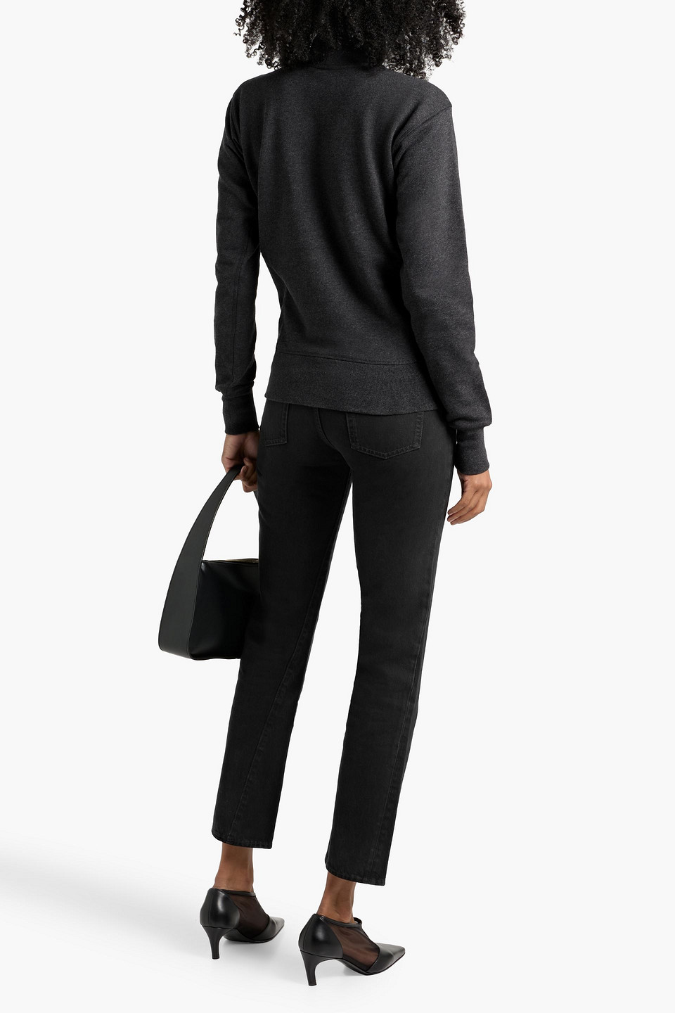 Totême High-rise Straight-leg Jeans In Black