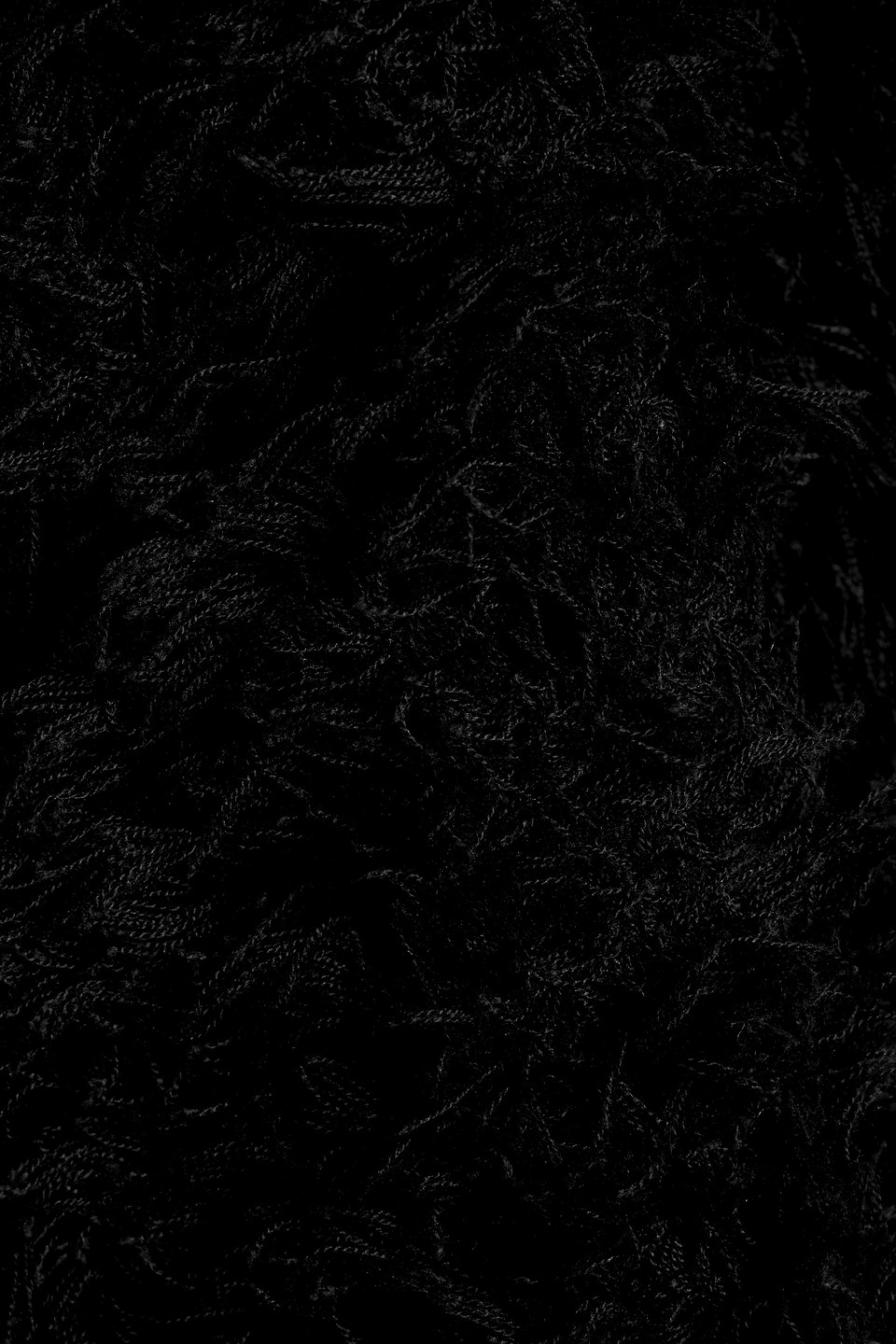 Totême Frayed Silk Top In Black