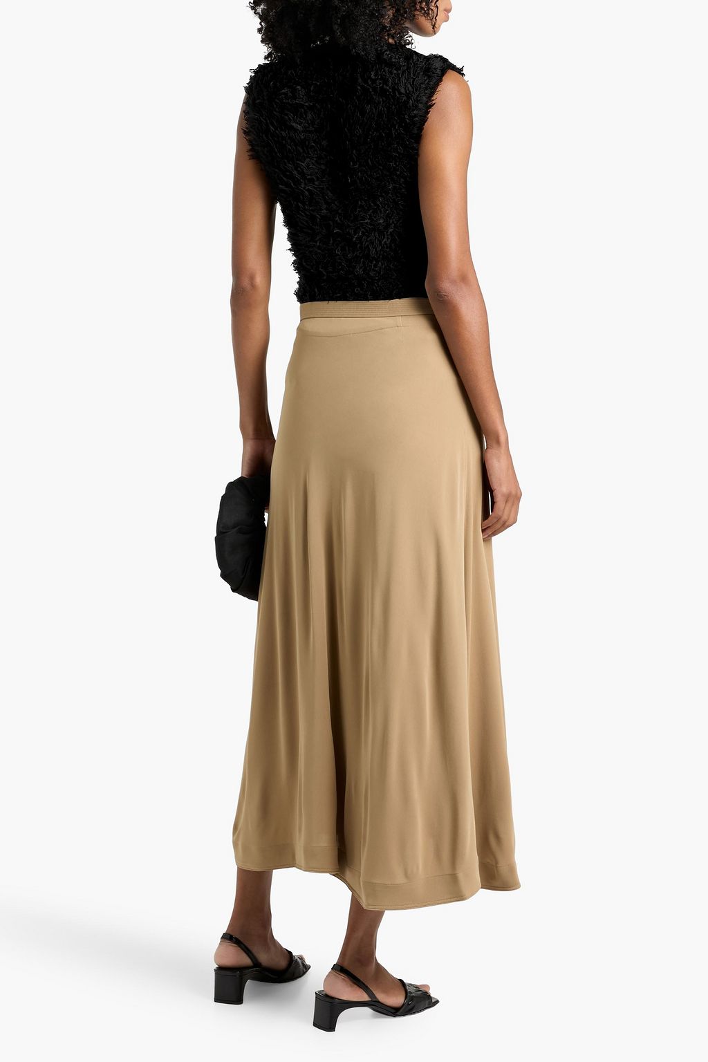 TOTEME Frayed silk top