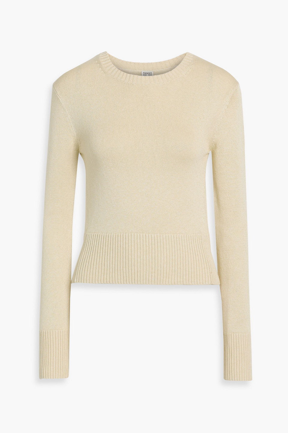 Totême Silk Sweater In White