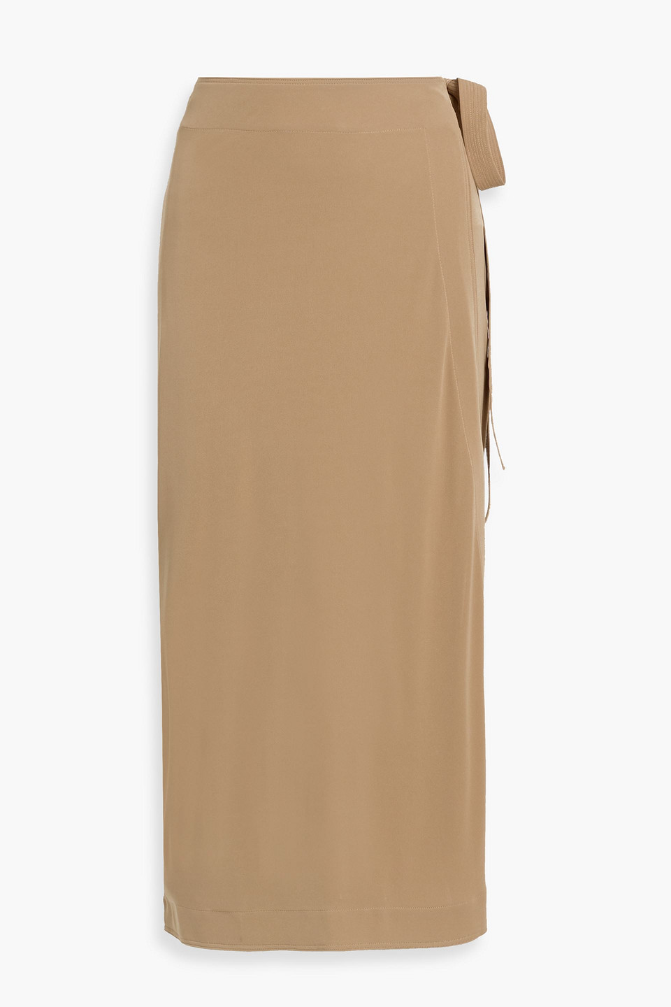 Totême Stretch-jersey Midi Wrap Skirt In Neutral
