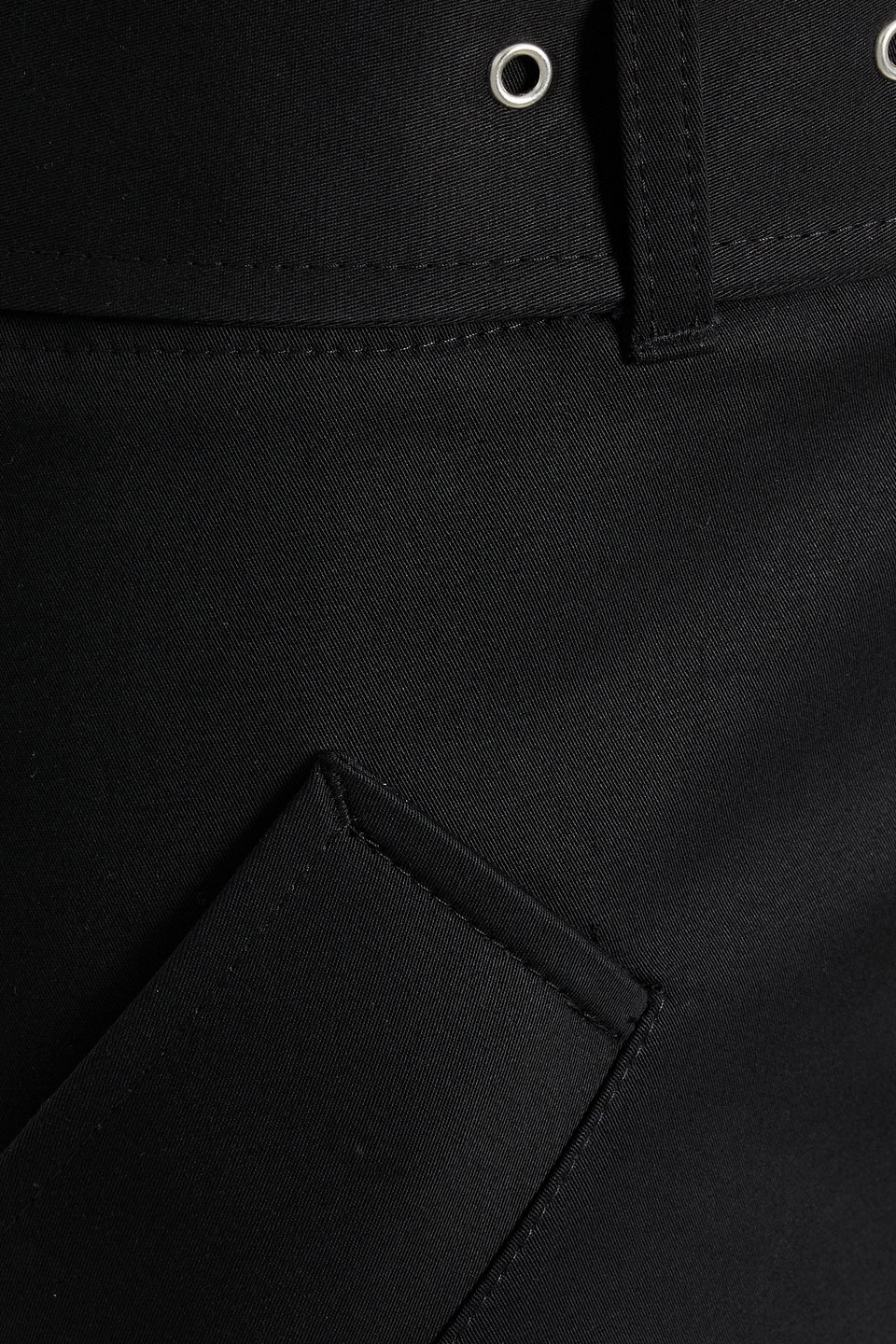 Totême Toteme Trench Belted Organic Cotton Skirt In Black