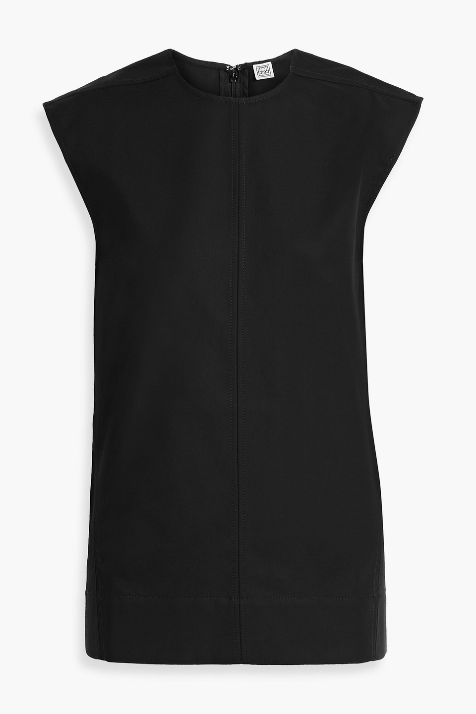 Totême Black Twisted Seam T-shirt In Black