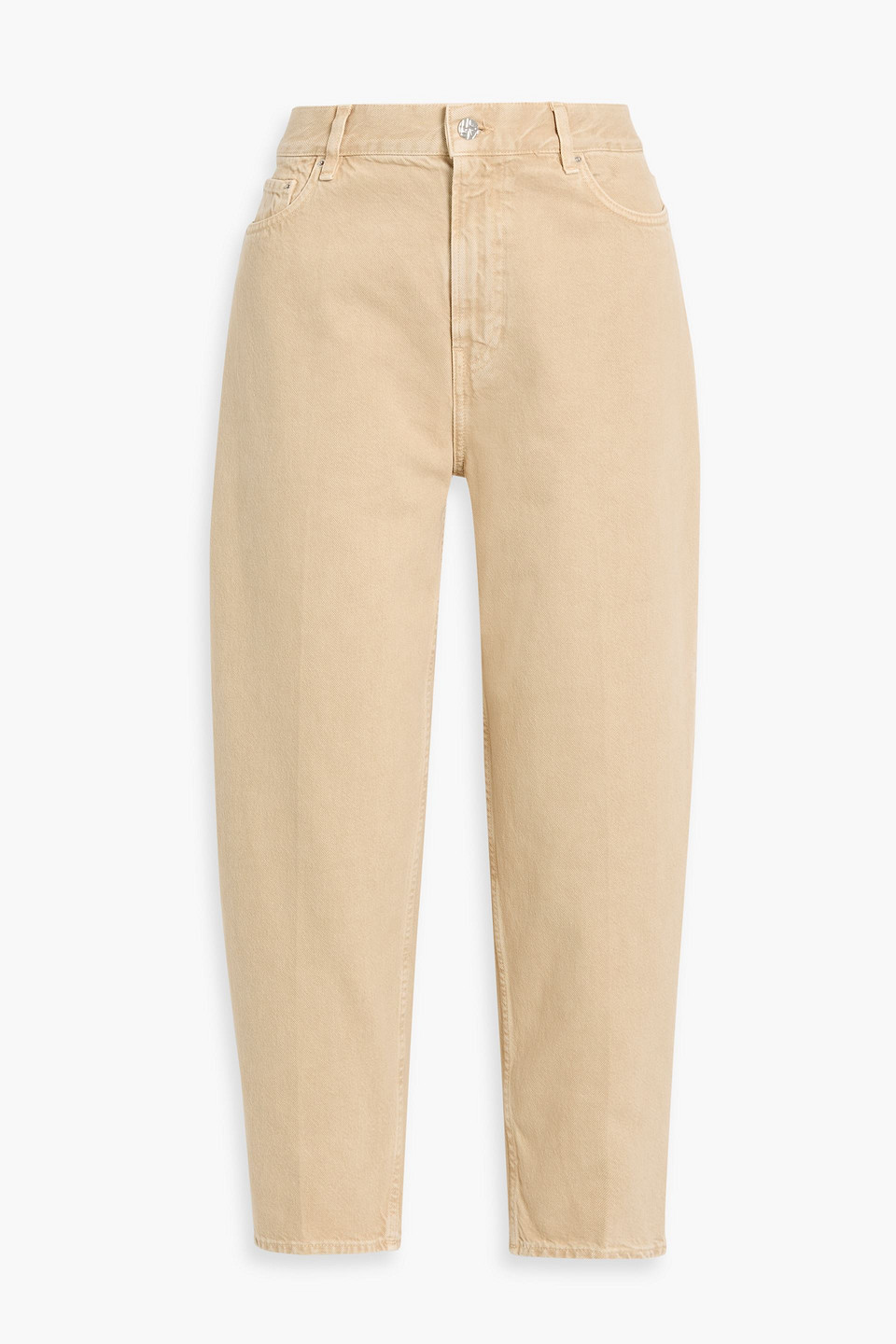 Totême High-rise Tapered Jeans In Neutral