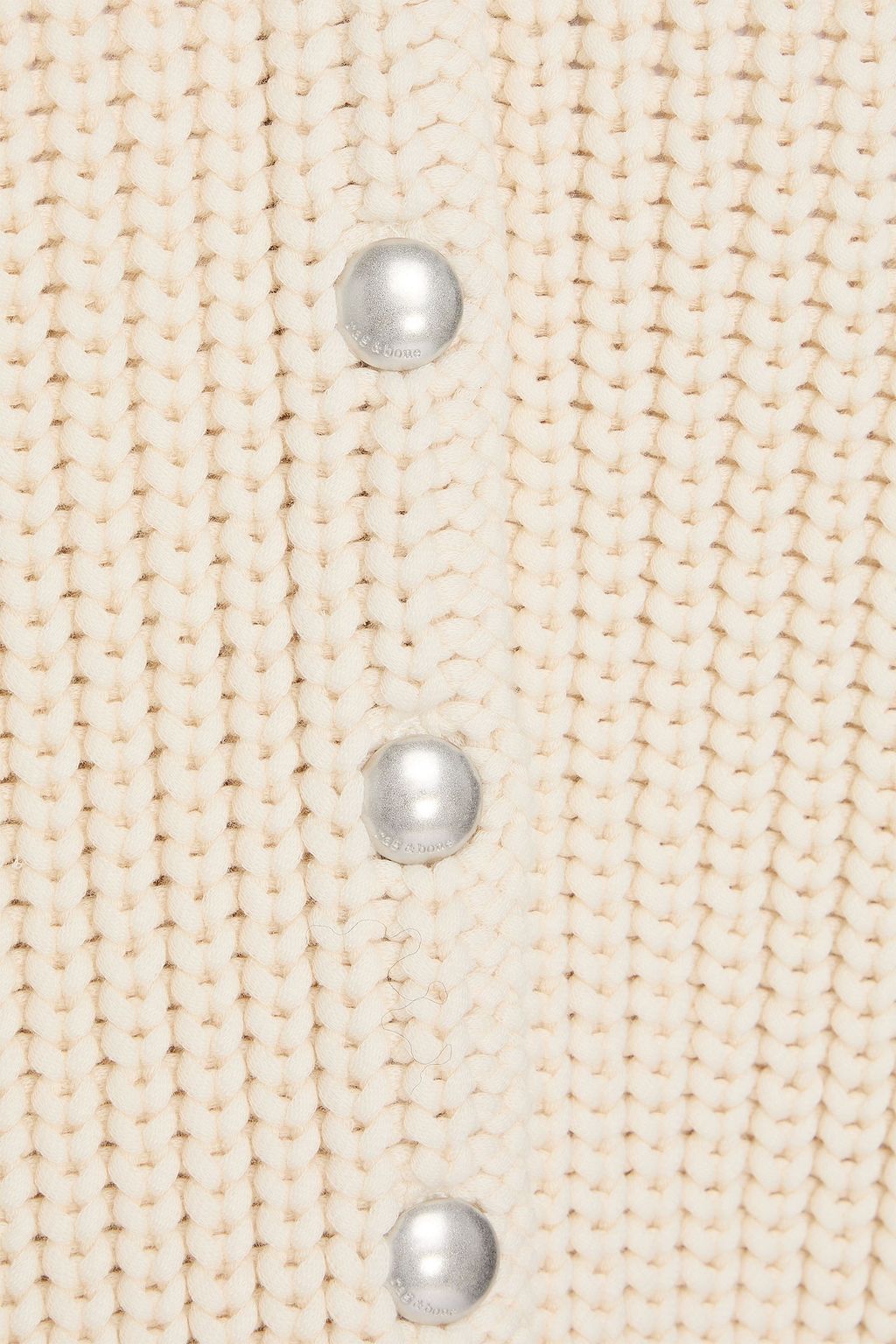 RAG & BONE كارديغان كاثرين من مزيج من القطن بتصميم مضلّع