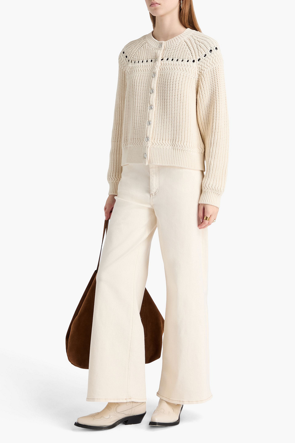  Rag & Bone - Kathryn Gerippter Cardigan Aus Einer Baumwollmischung - Weiß - Xs 