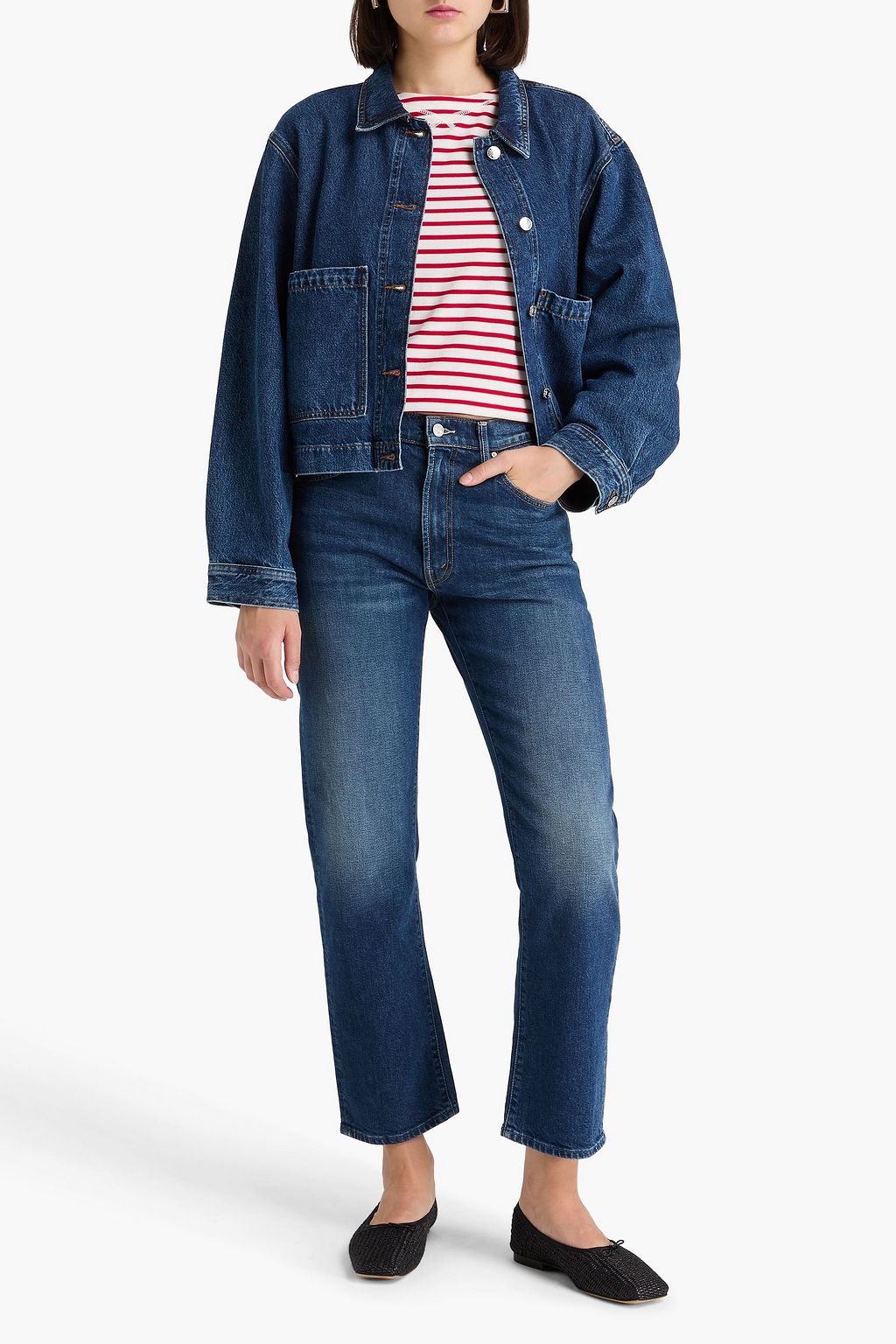 MOTHER Ditcher high-rise straight-leg jeans