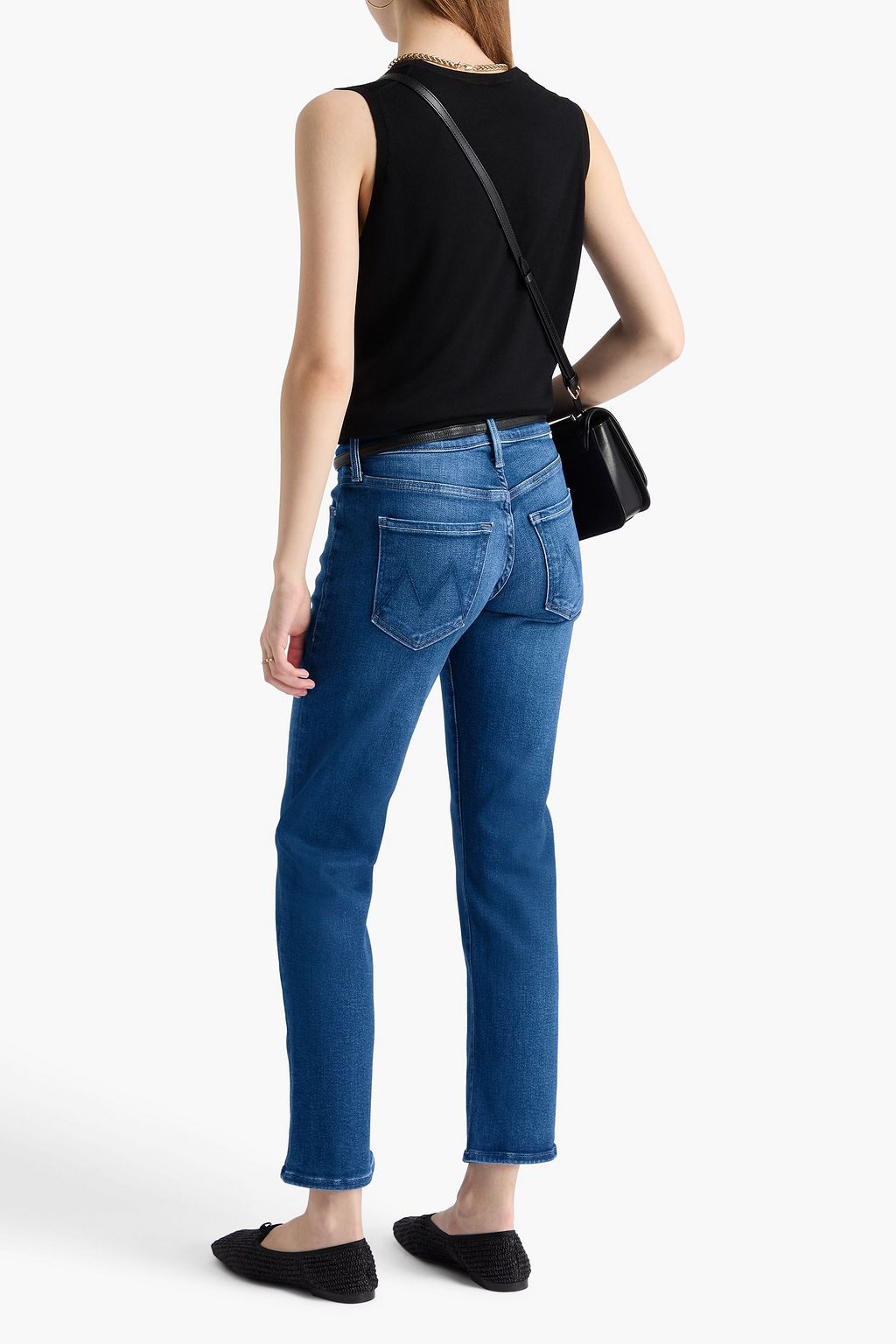 MOTHER Slider Hover mid-rise straight-leg jeans