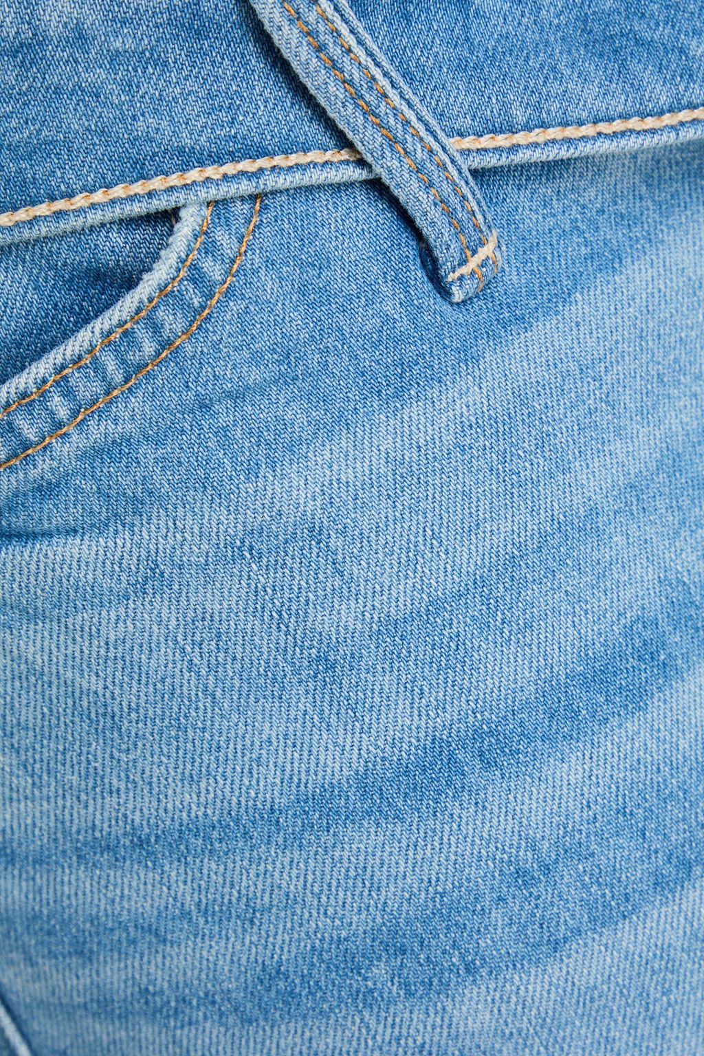 MOTHER Foldover Dodger high-rise straight-leg jeans