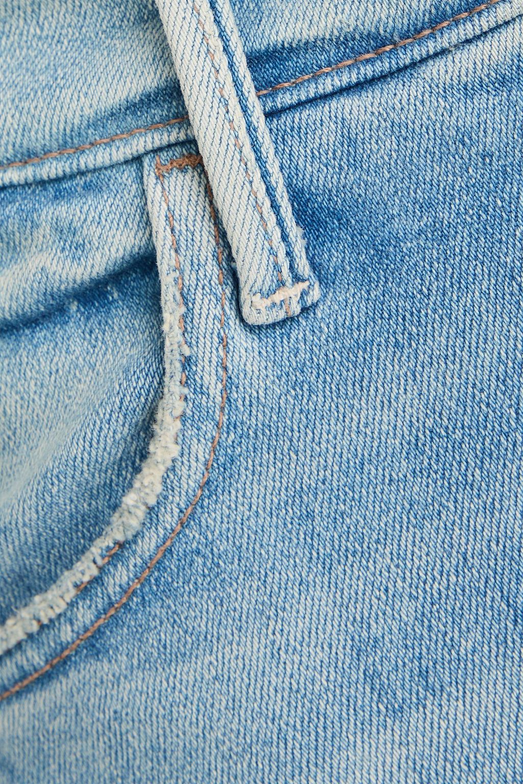 MOTHER The Hustler cropped high-rise bootcut jeans