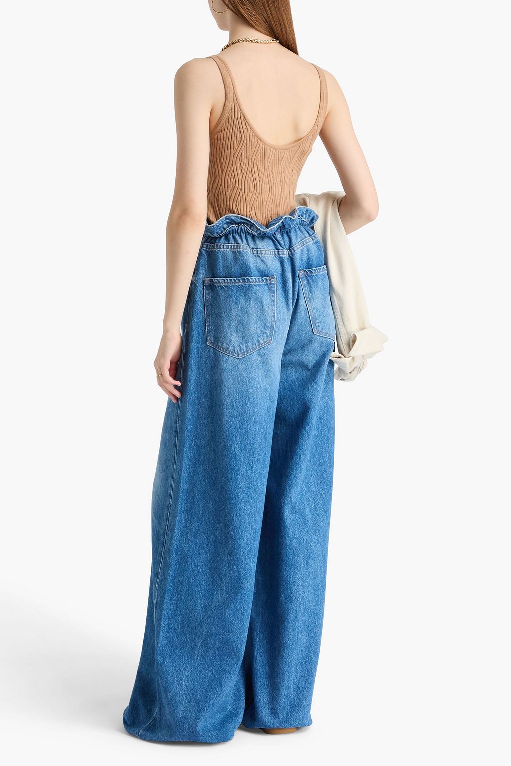 MOTHER Doggie Bag high-rise wide-leg jeans