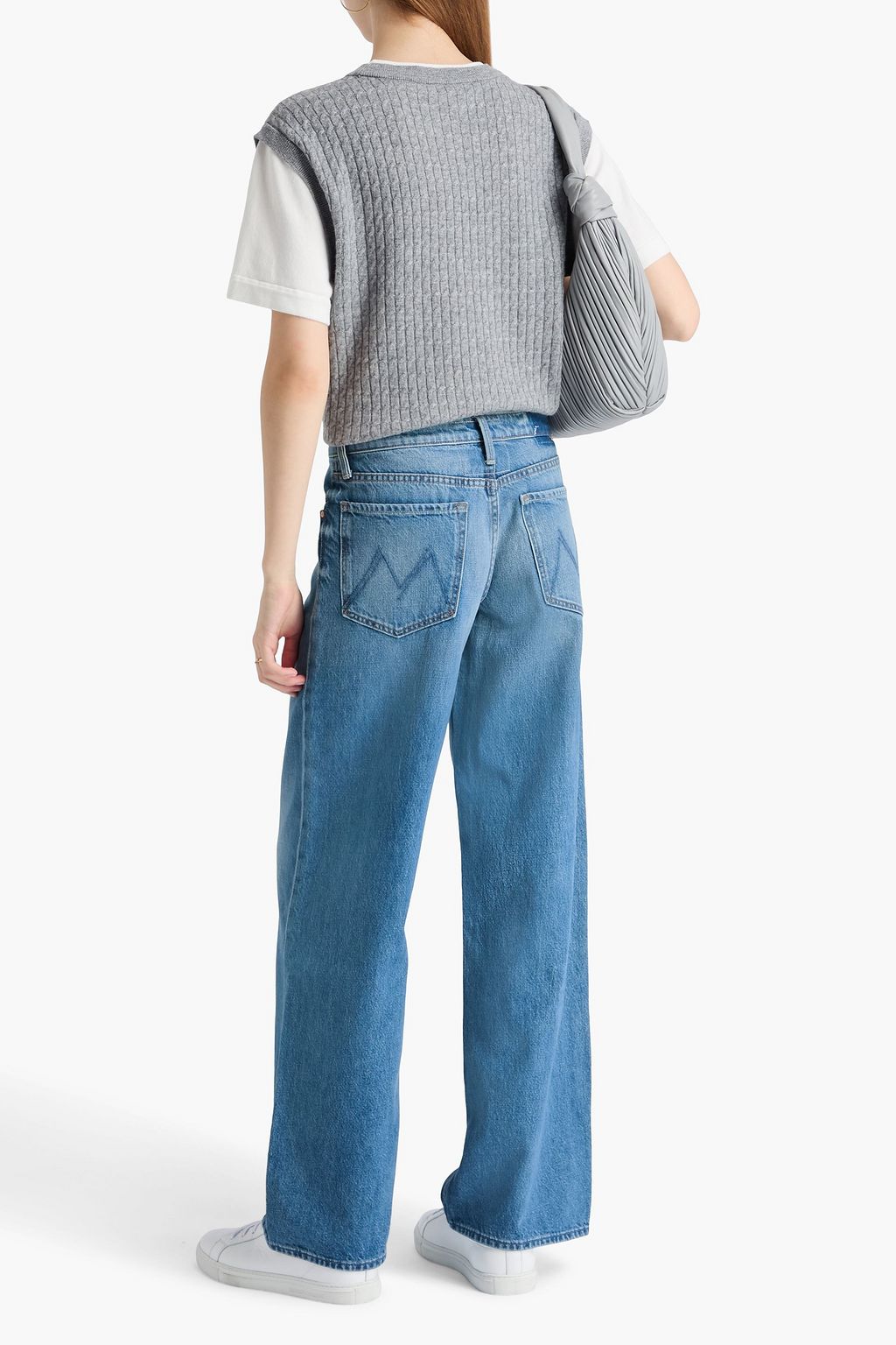 MOTHER Down Low Spinner mid-rise wide-leg jeans