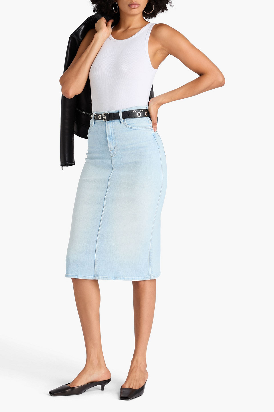  Mother - Midirock „wooner“ Aus Denim - Blau - 25 