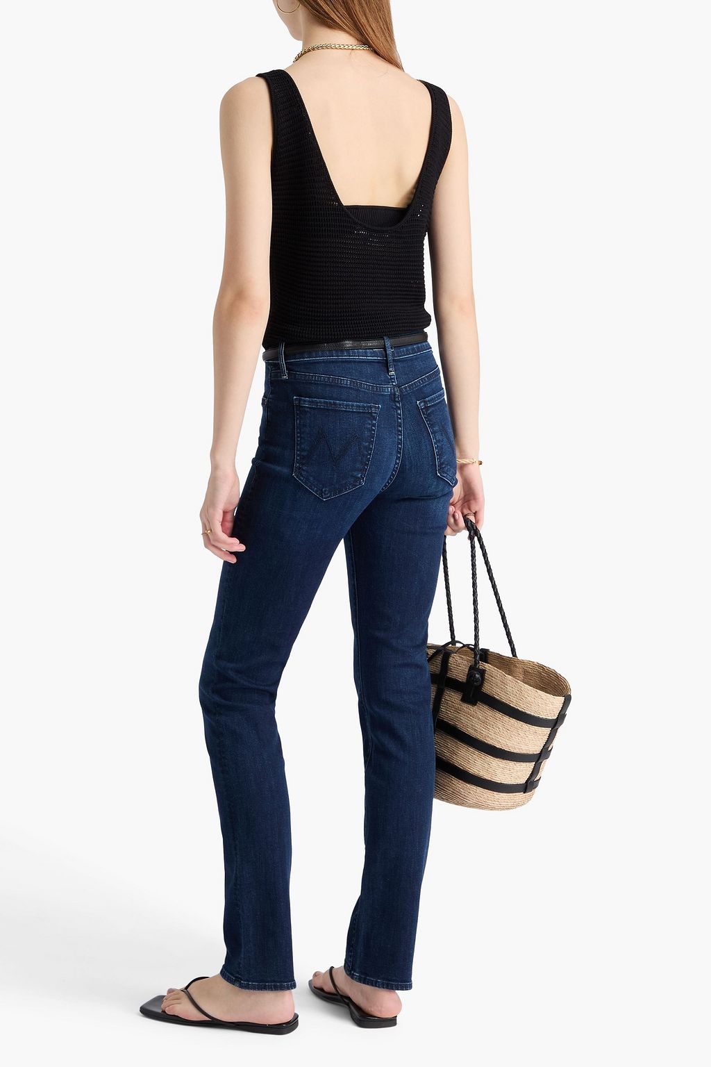 MOTHER Rascal Skimp high-rise straight-leg jeans