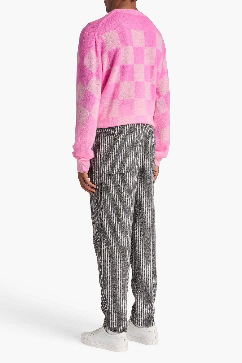 THE ELDER STATESMAN カシミヤ セーター チェック