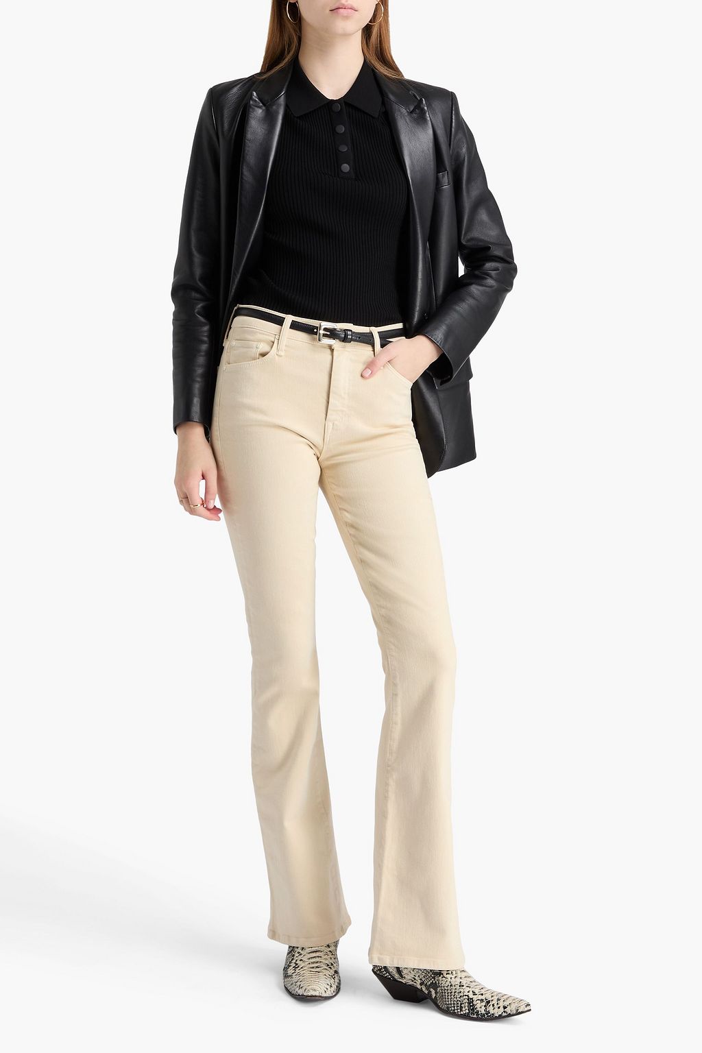 MOTHER Weekender high-rise flared jeans