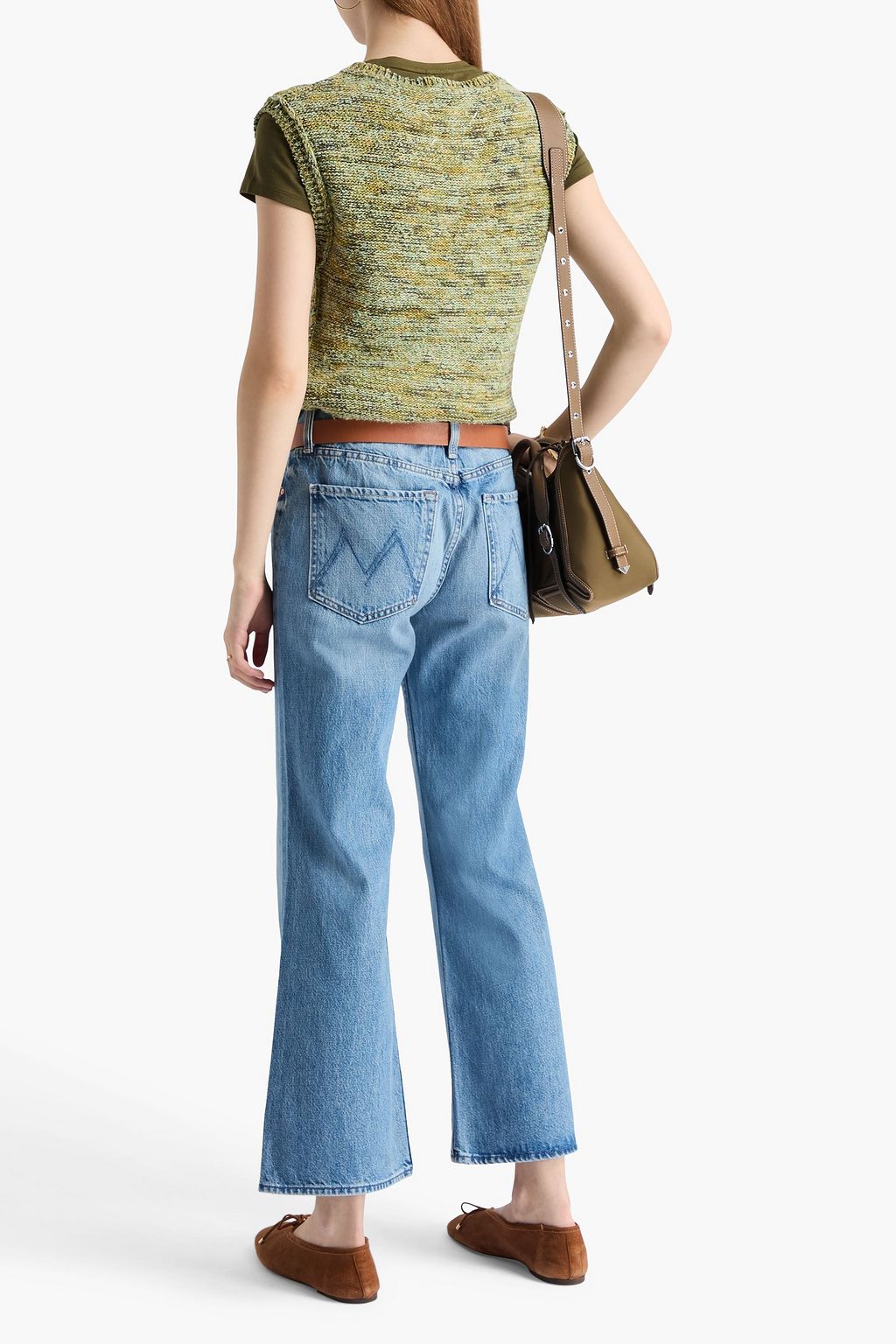 MOTHER Bookie Flood mid-rise bootcut jeans