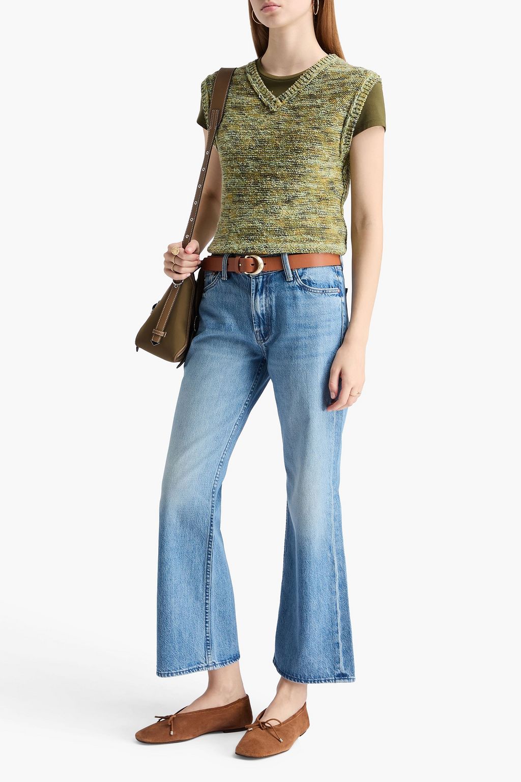 MOTHER Bookie Flood mid-rise bootcut jeans