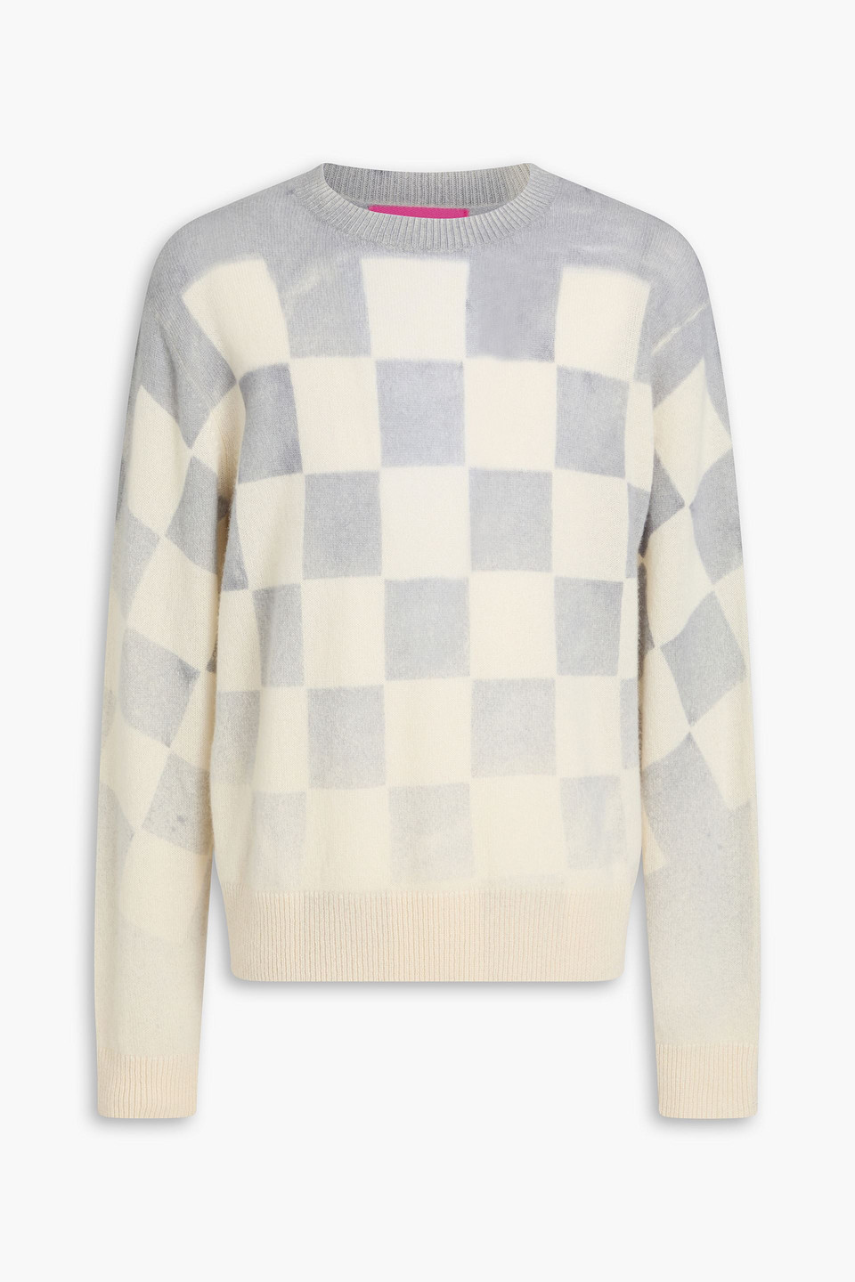 The Elder Statesman Chess Tranquility Checked Cashmere Sweater In Multi