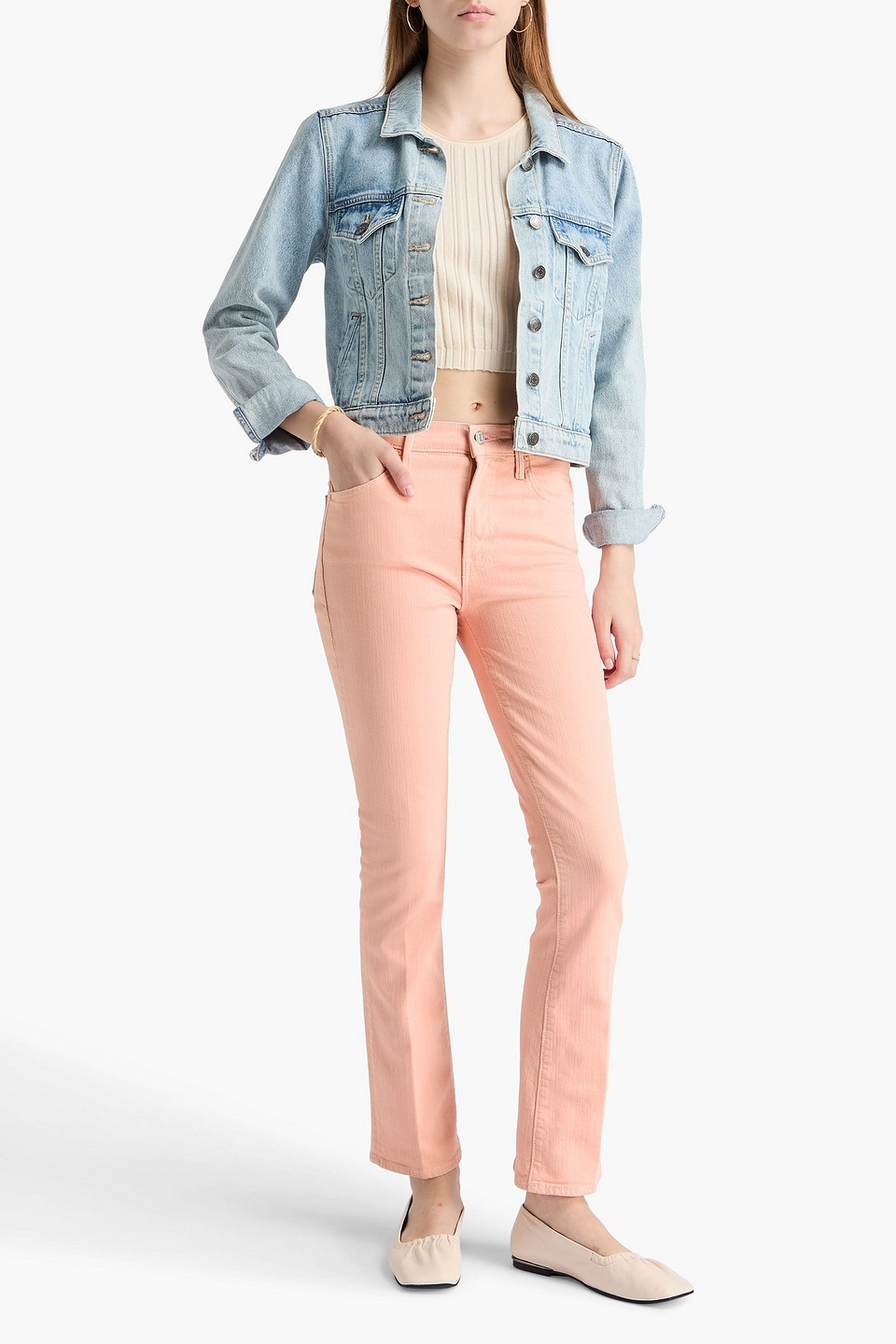  Mother - Hoch Sitzende Bootcut-jeans „insider Hover“ - Orange - 27 