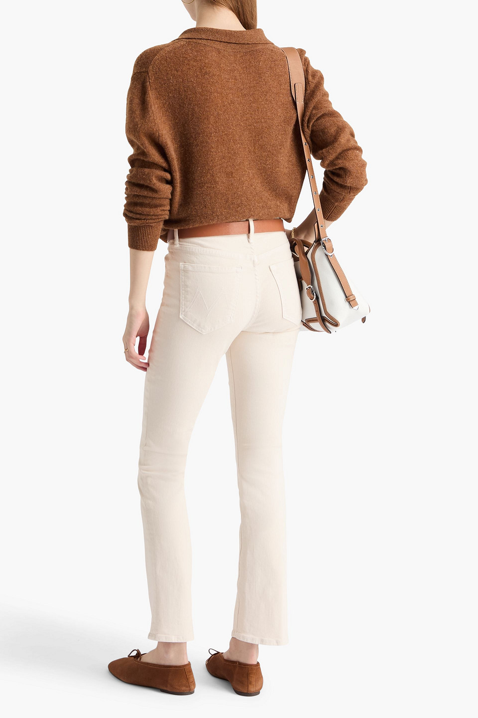  Mother - Hoch Sitzende Bootcut-jeans „insider Flood“ - Weiß - 24 