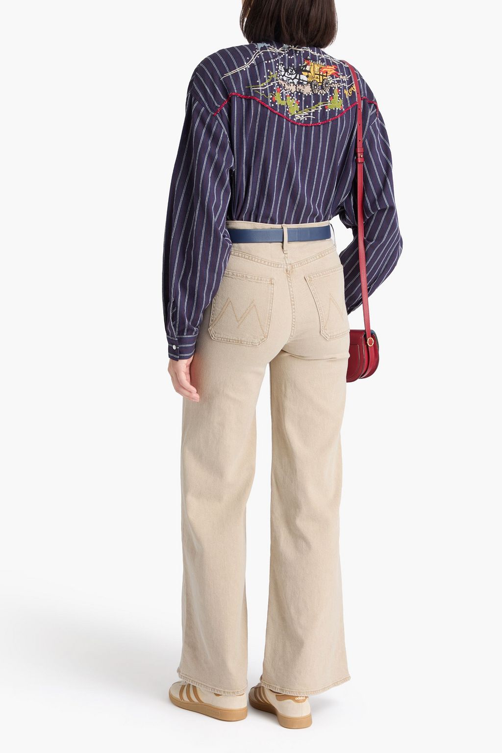 MOTHER Undercover high-rise wide-leg jeans