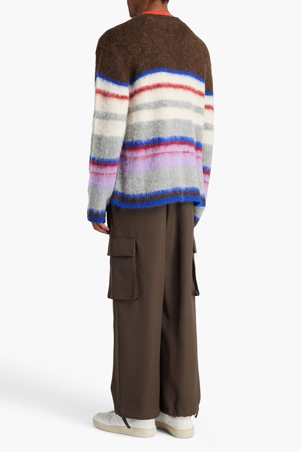 THE ELDER STATESMAN Thistle Nightcap striped alpaca-blend sweater