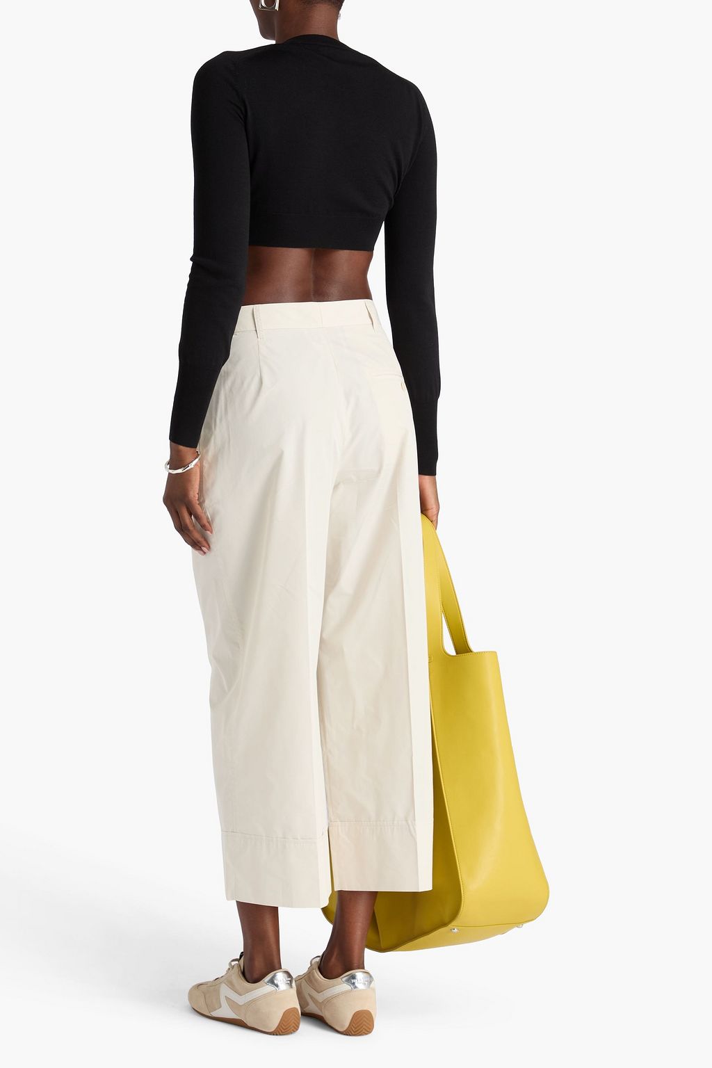 3.1 PHILLIP LIM Cropped cotton-blend poplin wide-leg pants